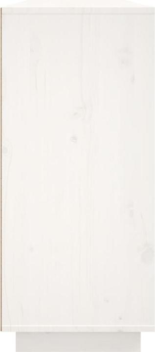 Produktbild VidaXL Sideboard Weiss 120x35x80cm Massivholz Kiefer Kommode Schrank Anrichte (120 x 35 x 80 cm)