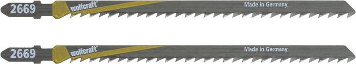 Produktbild wolfcraft 2 Sägeblätter HCS L=125mm T-Schaft