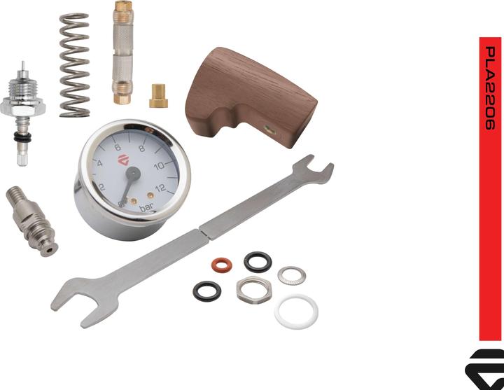 Actual product image Lelit Flow Control upgrade kit walnut for MaraX