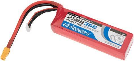 Actual product image nVision LiPo battery 14.8V 2500mAh 35C (14.80 V, 2500 mAh)
