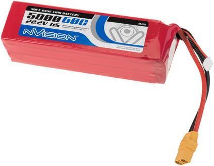 Produktbild nVision LiPo-Akku 22.2V 5800mAh 60C (22.20 V, 5800 mAh)