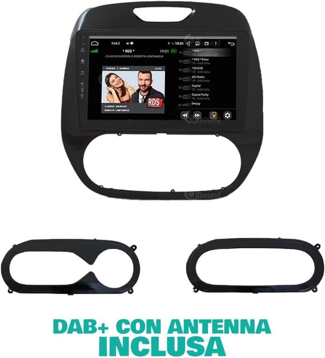 Produktbild JFSound Renault Captur 2013-2016 Android GPS Bluetooth WiFi USB DAB+ Touchscreen Carplay Android Auto