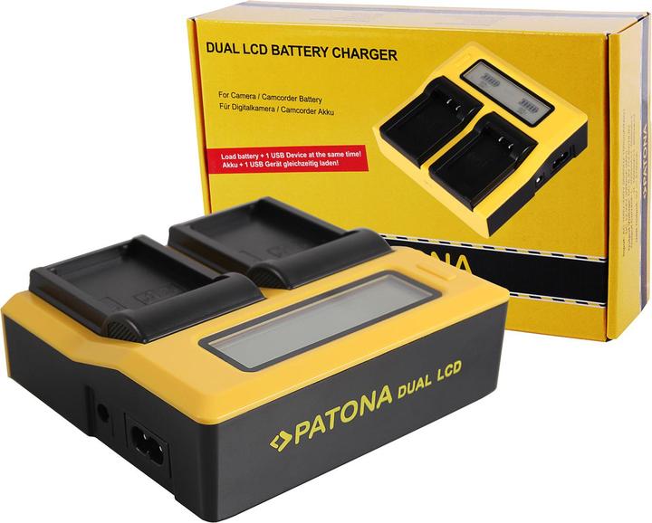 Actual product image Patona Dual LCD Charger (Camera battery charger)
