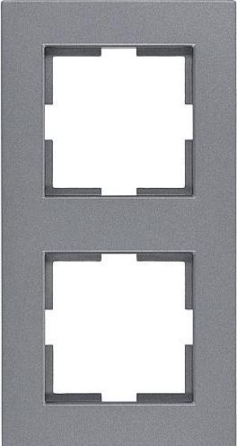 Produktbild EGB Karre Abdeckrahmen 2fach anthrazitfume