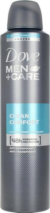 Immagine prodotto Dove Men+Care Clean Comfort Deodorante Anti-Traspirante Spray 250ml (Getto vaporizzato, 250 ml)