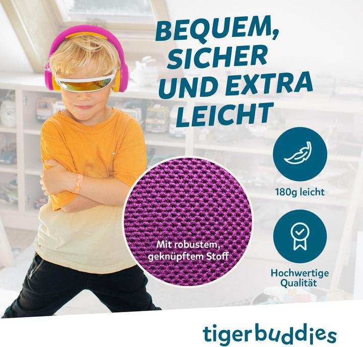 Actual product image Tigermedia Kinder Bluetooth Kopfhörer mit Lautstärkebegrenzung 85 dB