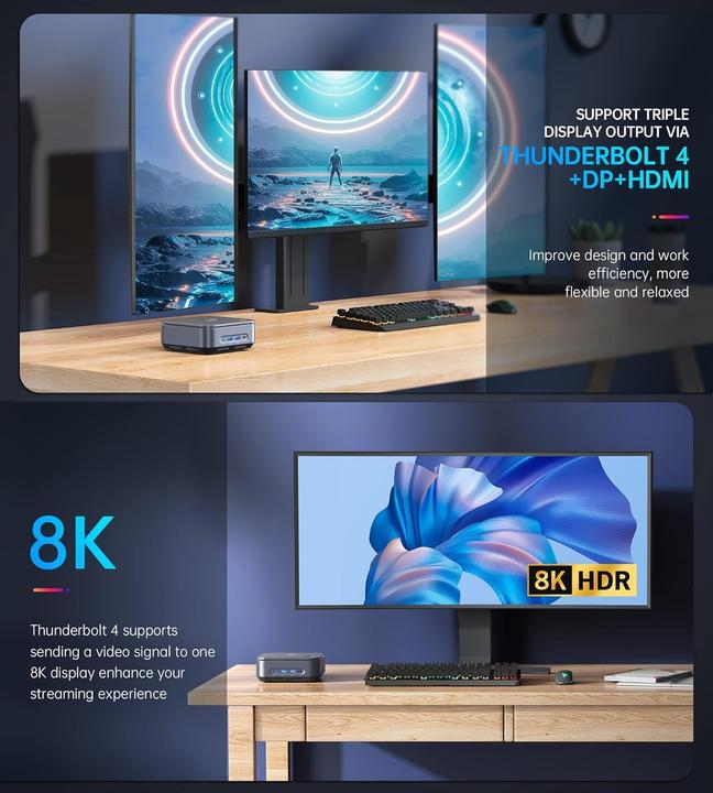 Produktbild AceMagic Mini PC TK11 mit Core i5, Lautsprecher & Fingerabdruck (512 GB, 16 GB, Intel Core i5-1135G7)