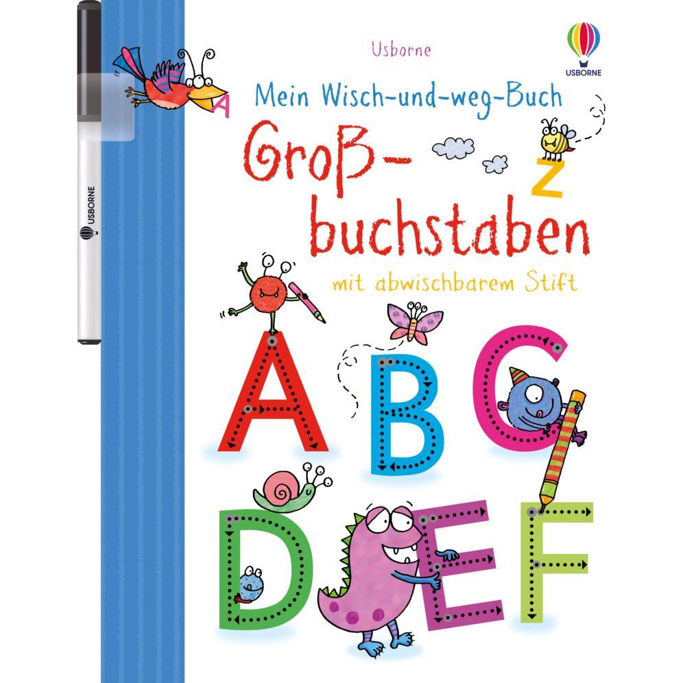 Thumbnail - Mein Wisch-und-weg-Buch: Grossbuchstaben, Kinderbücher von Jessica Greenwell