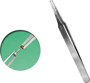 Immagine prodotto Vallejo Pinzette in acciaio inox a tariffa flat e arrotondata (120 mm) (T12007)
