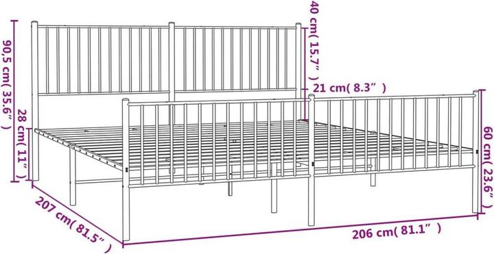 Image du produit vidaXL Bettgestell (200 x 200 cm)