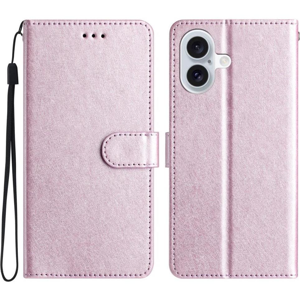 Cover-Discount iPhone 16 - Silk Texture Etui Hülle (Apple iPhone 16), Smartphone Hülle, Violett