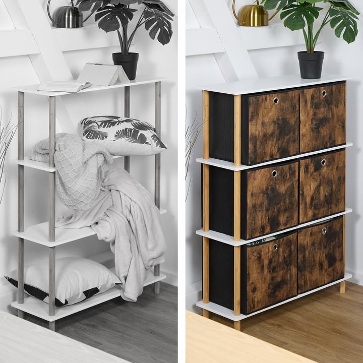 Actual product image Relaxdays 6x storage box (33 x 33 x 33 cm, 36 l)