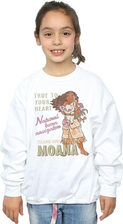 Produktbild Disney Moana Natural Born Navigator Sweatshirt Mädchen (128)