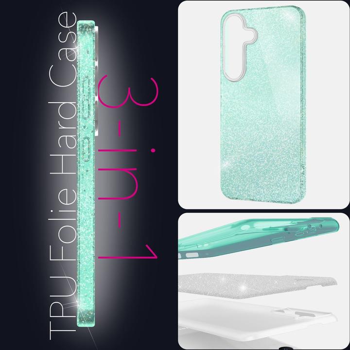 Actual product image Nalia ShinePop - Stabile Glänzende Glitzer Hülle - Glamour Glitter Cover (Samsung Galaxy S25)