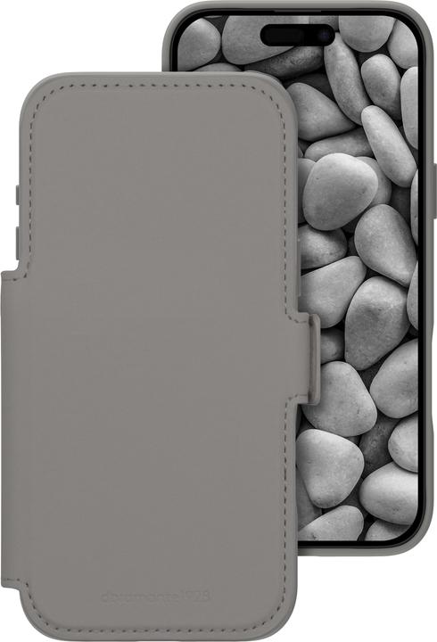 Produktbild dbramante1928 Book Cover Lynge MS ICON iPhone 17 Pro Max River Stone (Apple iPhone 17 Pro Max)