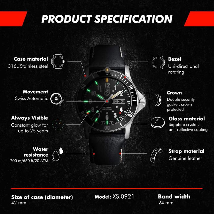 Produktbild Luminox Sport Timer Automatic 0920 Series (Analoguhr, Swiss Made, 42 mm)