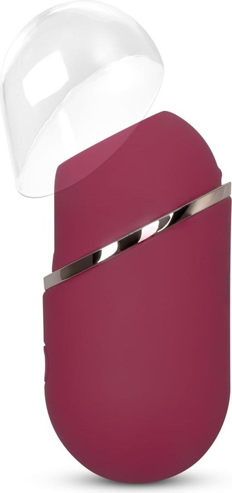 Actual product image Easytoys Tongue Vibrator With Protective Cap - Pink