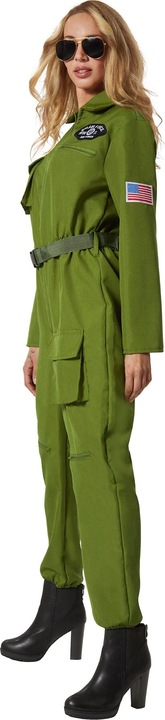 Actual product image tectake Women's costume Jet Fighter Pilot (L)