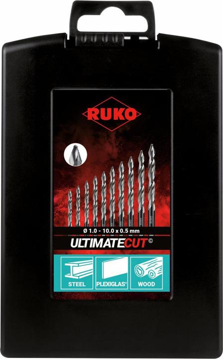 Immagine prodotto Ruko Set di trapani a colonna (Da 1,0 mm a 10,0 mm)