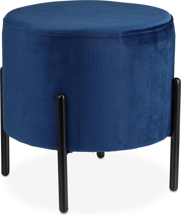 Image du produit Relaxdays Pouf coiffeuse, pieds en bois