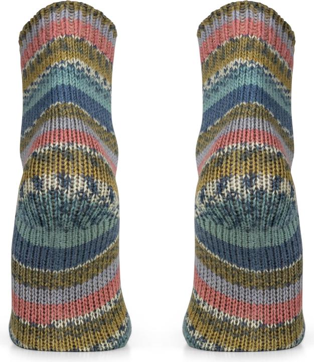 Produktbild Normani 2 Paar Gestrickte Wollsocken Bunt-geringelt - 9093 (2er Pack, 35 - 38)