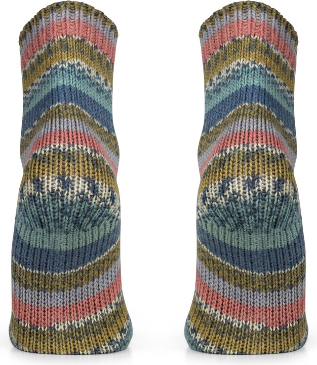 Actual product image Normani 2 pairs of knitted wool socks coloured striped - 9093 (pack of 2, 35 - 38)