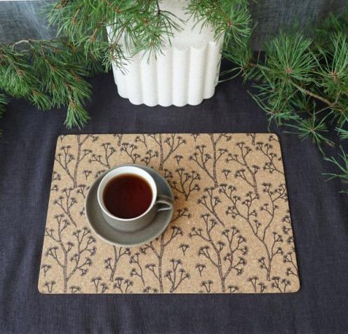 Actual product image Born in Sweden Placemats Cork Recycled (2 pcs., 32 x 44 cm)
