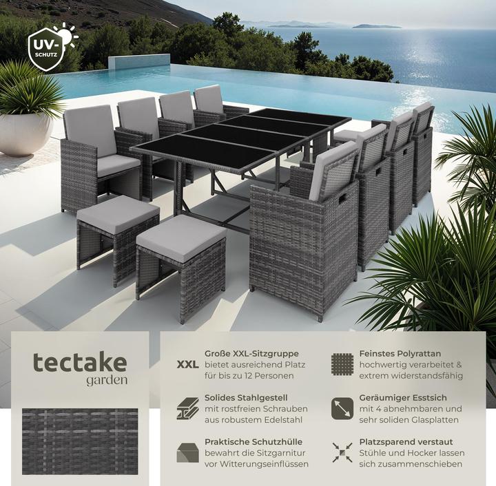 Produktbild tectake Rattan Sitzgruppe Palma