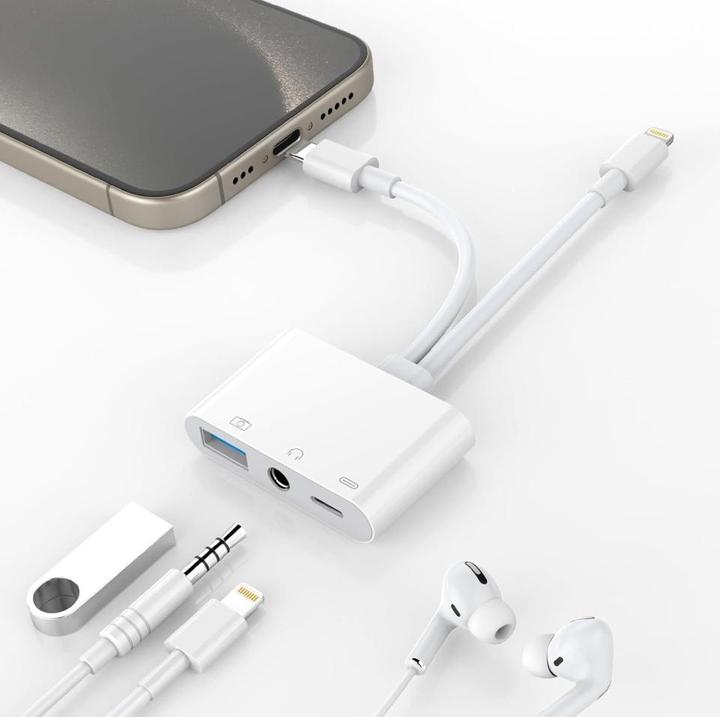 Produktbild PowerGuard Multi-Function Kamera Adapter (Lightning, USB Typ C)