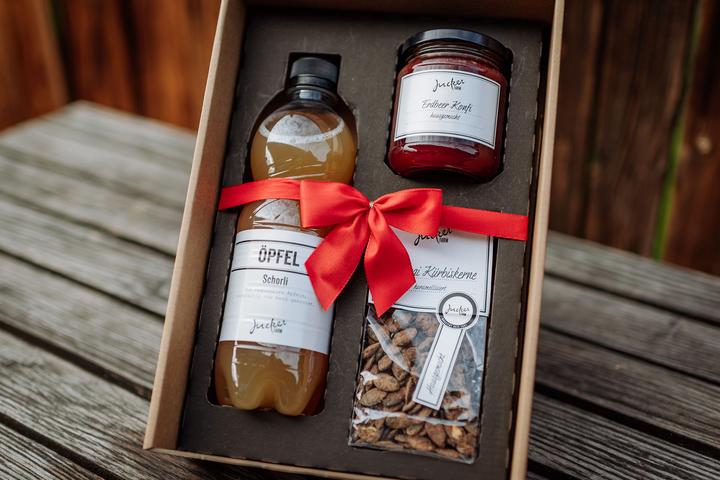 Produktbild Jucker Farm Geschenkset Sichtfenster klein Apfelschorli