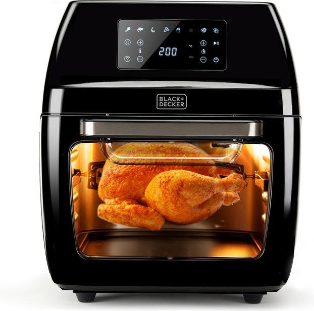Immagine prodotto Black & Decker Black+Decker BXAFO1200E - Friggitrice e forno ad aria calda, 1700W, 12L