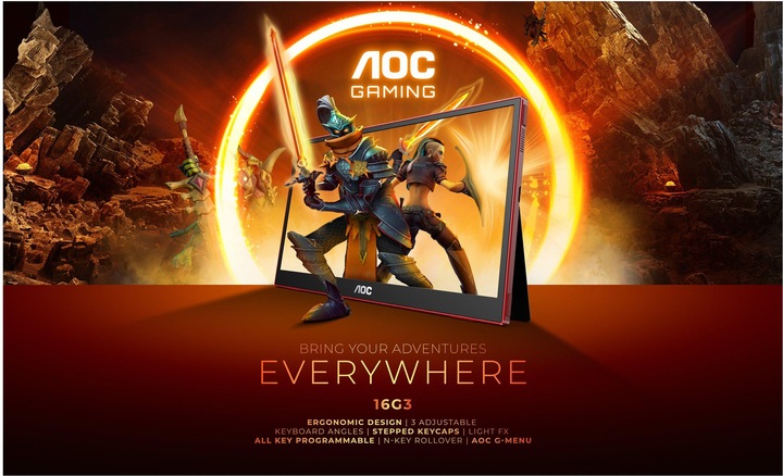 Image du produit AOC 16G3 - Portable Display (1920 x 1080 pixels, 15.60")