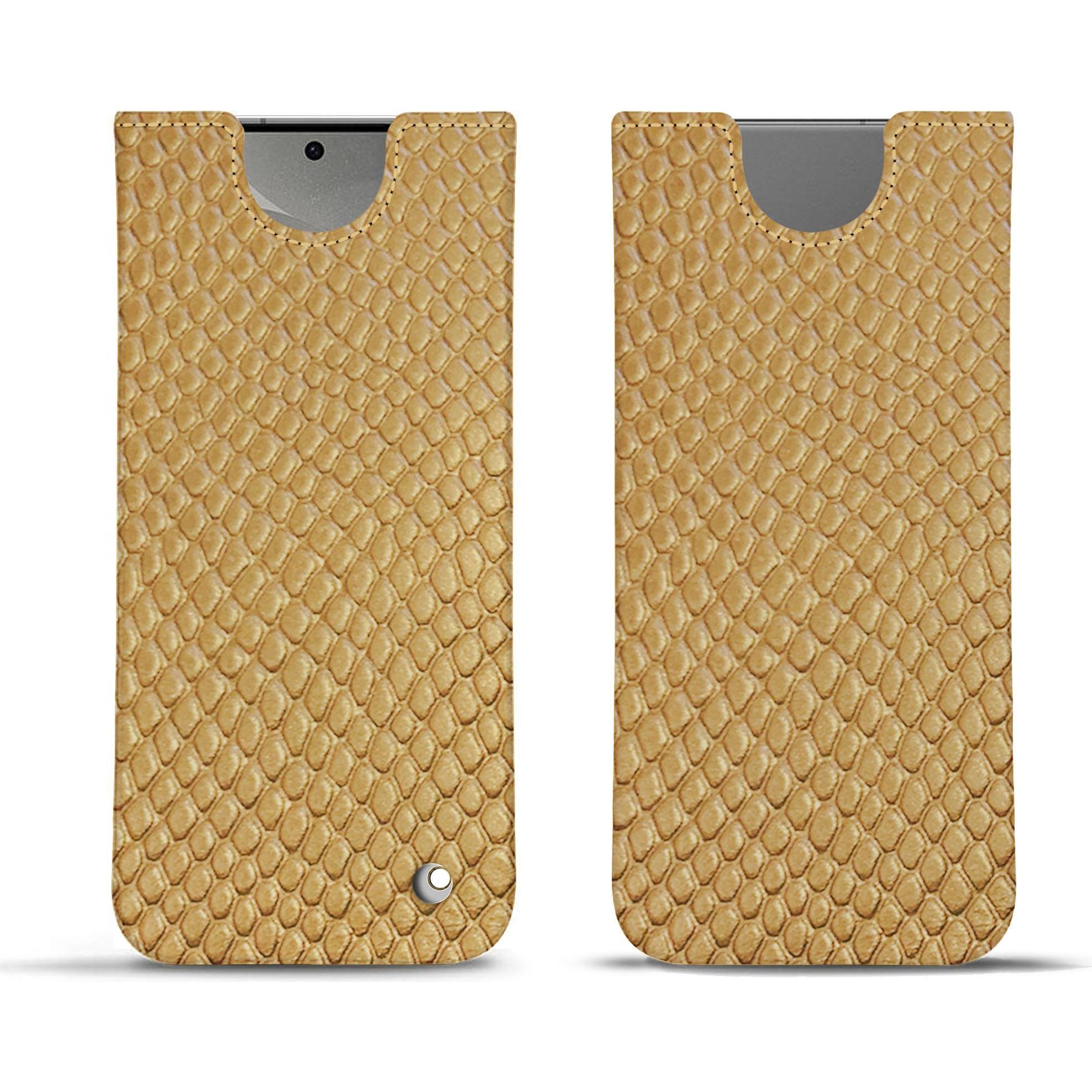 Noreve Lederschutzhülle (Samsung Galaxy S24), Smartphone Hülle, Beige