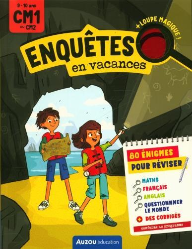 Image du produit Auzou France Enquêtes en vacances : 80 énigmes pour réviser (Français, Collectif, 2022)