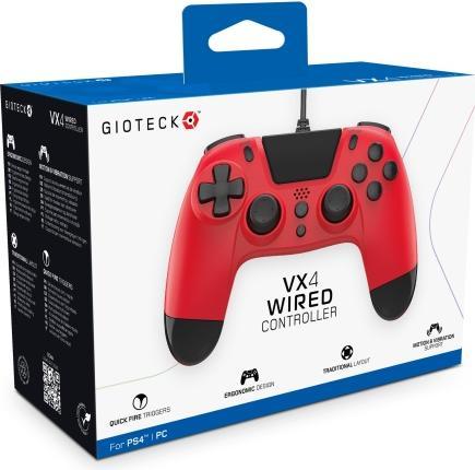 Produktbild Gioteck VX-4 Wired Controller Red (PS4)