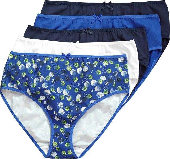Produktbild Ulla Popken Midislips, 5er-Pack, Punkte/einfarbig (60)