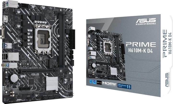 Image du produit ASUS PRIME H610M-K D4 (LGA 1700, Intel H610, mATX)