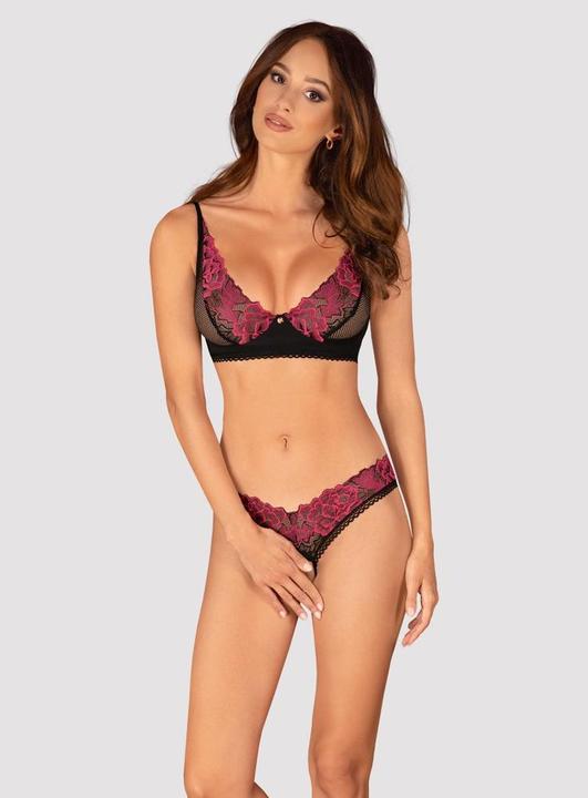 Produktbild Obsessive Ouvert BHSet Schwarz/Lila (M, L)