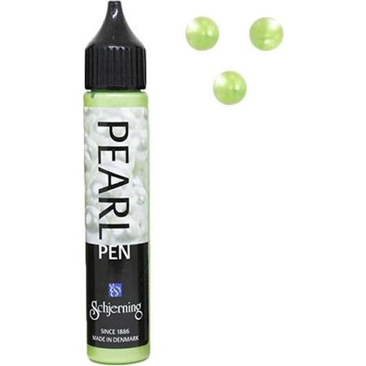 Schjerning, Künstlerfarbe + Bastelfarbe, 1024 Pearl Pen Grøn 28ML (Grün)