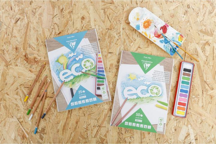 Produktbild Clairefontaine Recyclingpapier Block (120 g/m², 240 x)