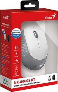 Actual product image Genius NX-8000S Bluetooth/Wireless Silent Mouse white (Wireless)
