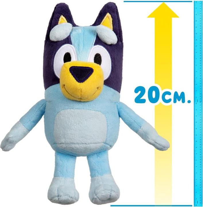 Immagine prodotto Moose Bluey Plüsch assossrtiert / 2-fach ass., Bluey oder Bingo, 20 cm hoch, ab 3 Jahren (20 cm)