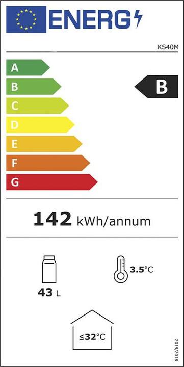 Energie-Label Fs-Star Party Cooler 43 Liter bedruckt mit Ihrem Wunschmotiv