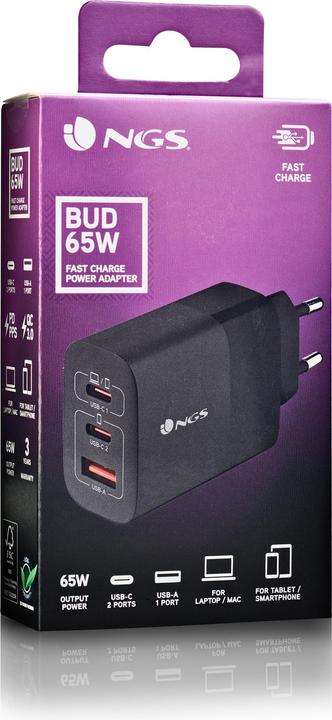 Produktbild NGS BUD 65W (65 W, 3 Ports)