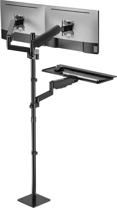 Produktbild myWall My Wall Mobiler Sitz-/Steh-PC-Arbeitsplatz (Boden, 31.89", 9 kg)