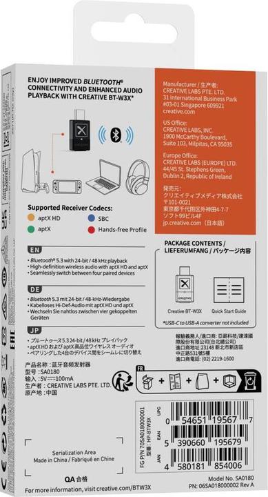 Actual product image Creative BT-W3X (Channels)