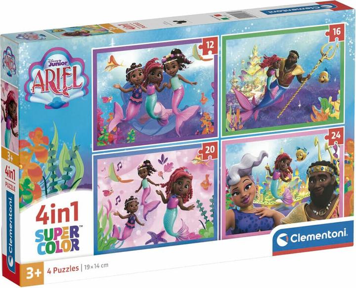 Produktbild Clementoni Pzl 4In1 Disney Ariel (72 Teile)