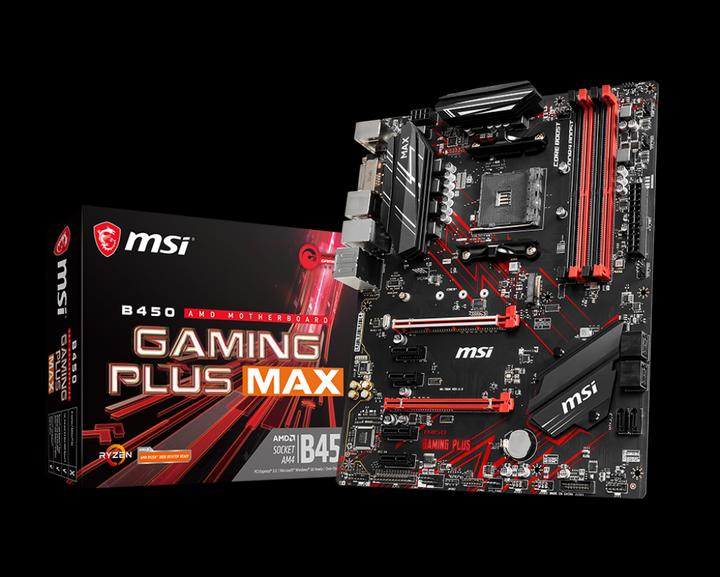 MSI B450 Gaming Plus MAX (AM4, AMD B450, ATX)
