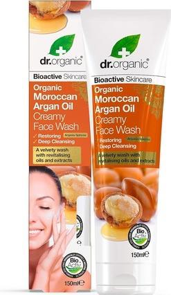 Actual product image Dr. Organic Dr Organic Moroccan Argan Oil Cream Face Wash 150ml (Cleansing lotion, 150 ml)