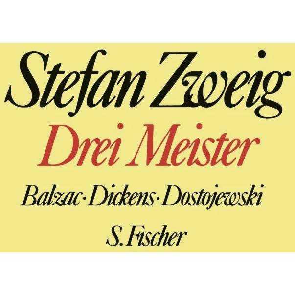 Drei Meister, Sachbücher von Stefan Zweig